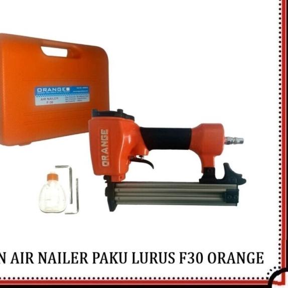 

Mesin Air Nailer Gun Staples Angin Paku Tembak Stapler F30 Orange
