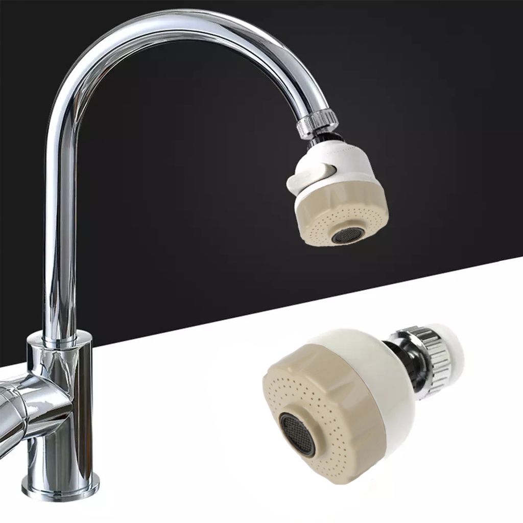 Sambungan Kran Air Keran Shower Switch Tombol ON OFF Faucet Putar 360 Derajat Alat Penyambung Ujung Kepala Kran Tempat Cuci Piring Tangan di Wastafel Dapur | GROSIRXPRESS