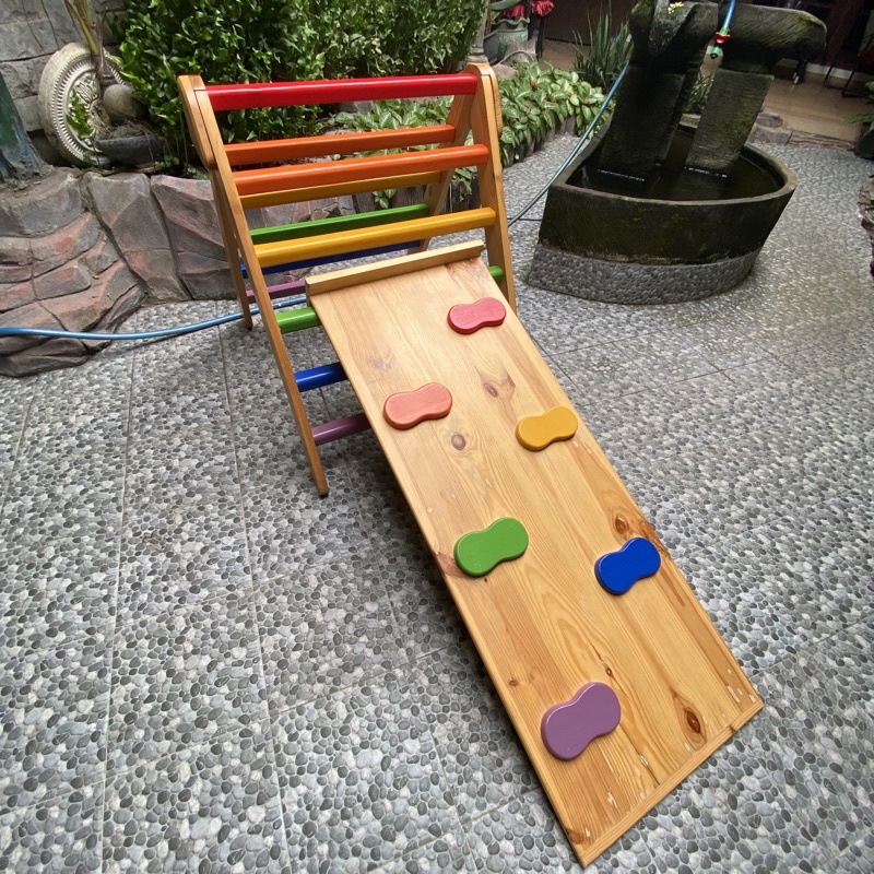 Preloved Pikler Triangle Brakiasi Pickler Perosotan Kayu Wall Climbing