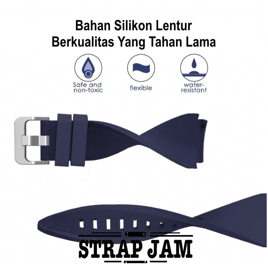 MS3 Tali Jam Tangan 22mm Kieslect KR Pro - Strap Rubber Silikon Dengan Teksture Bergaris