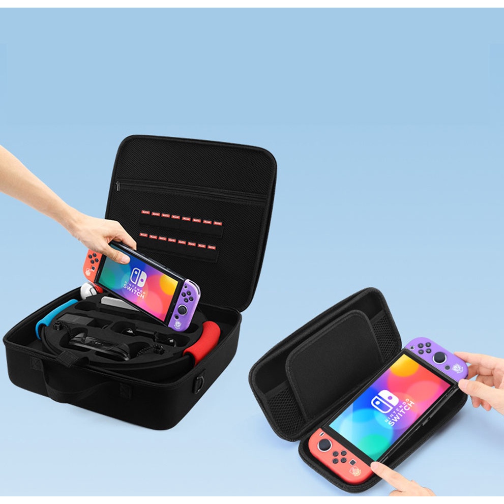 Tas Hard Case Penyimpanan Kartu Model Pok Mon Scarlet / Violet Untuk Nintendo Switch OLED / V1 V2 / Lite