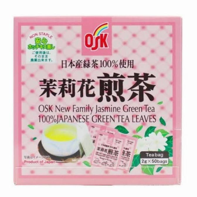 

Osk japanese green tea with jasmine 2 gr X 50 bag 100 gr