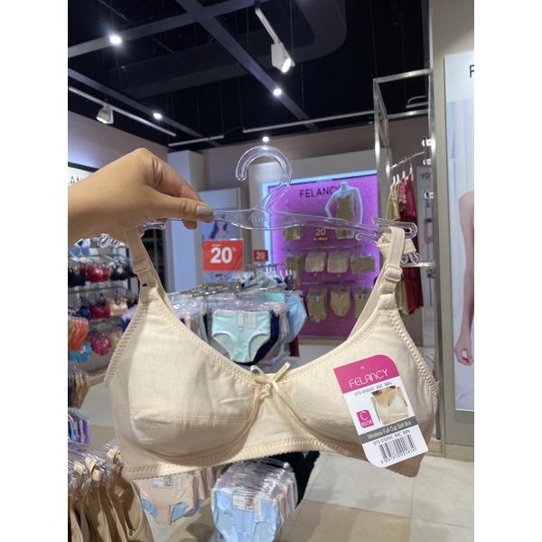 bra wanita cup c 36-40 tanpa kawat by felancy