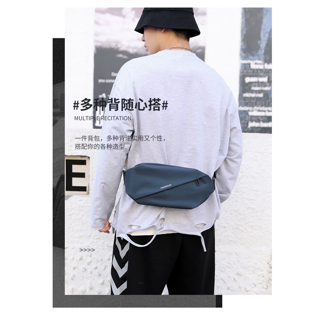 Tas Selempang Pria Import Waistbag Waterproof