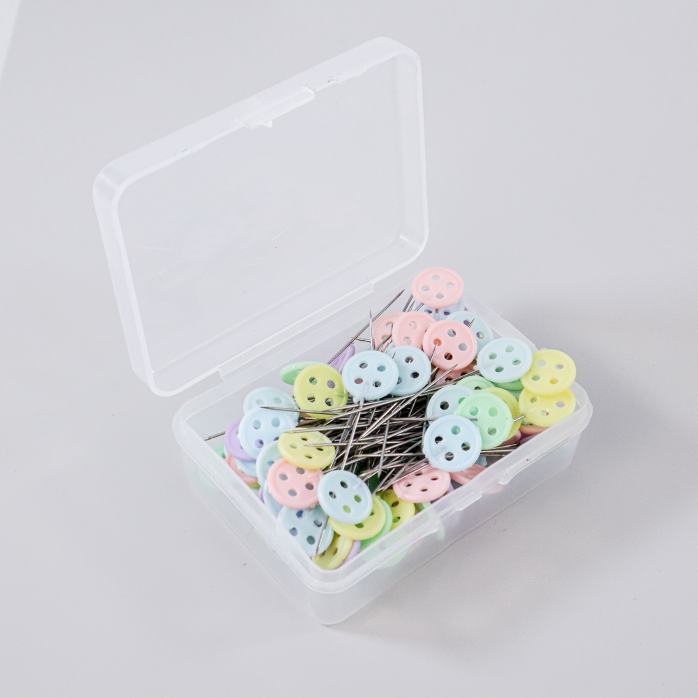 Isfriday Jarum Pentul Kepala Kancing Sewing Needle Pin 100 PCS - TP10 - Multi-Color