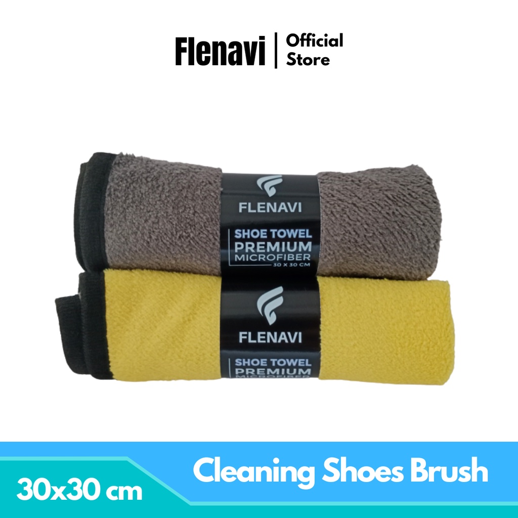 Kain Lap Microfiber 30x30cm Premium Shoe Towel - FLENAVI