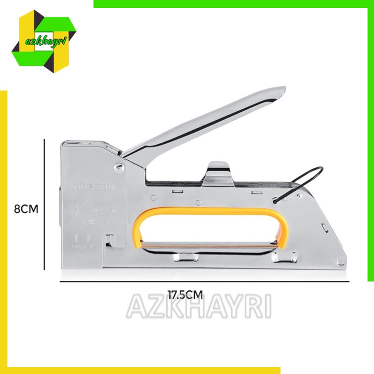 Alat Staples Stapler Tembak Guntacker Gun Hekter 3in1 4 6 8 mm