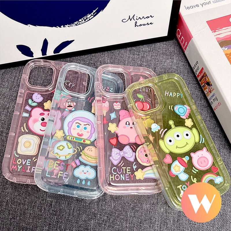 Soft Case Tpu Shockproof Motif Kartun Permen Strawberry Untuk iPhone 11 Pro Max 7Plus 6Plus 8Plus X XR XS Max 14 11 12 13 Pro Max