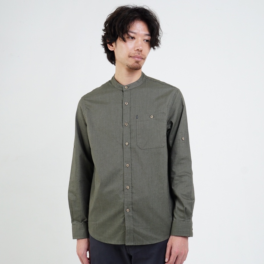 BAJU KOKO LENGAN PANJANG MGEE ANDY C001 - OLIVE