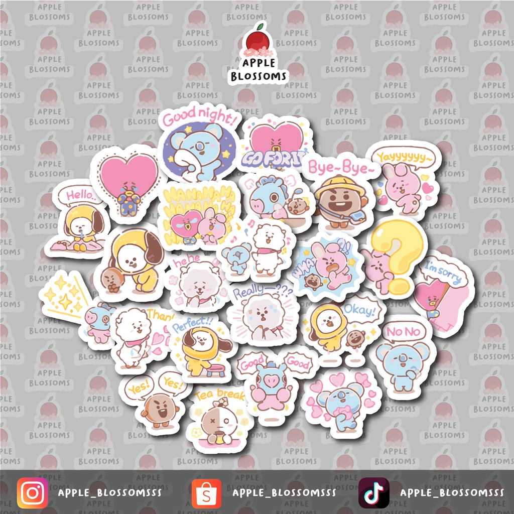 

BT21 Sticker / 20*14 cm /beli 4 lembar 50 ribu (blh mix) / BACA DESKRIPSI