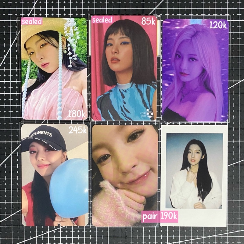 PHOTOCARD PC GIRLGROUPS SEULGI RED VELVET MUMO FMR FEEL MY RHYTHM CASHBEE THE REVE FESTIVAL DAY 1 NI