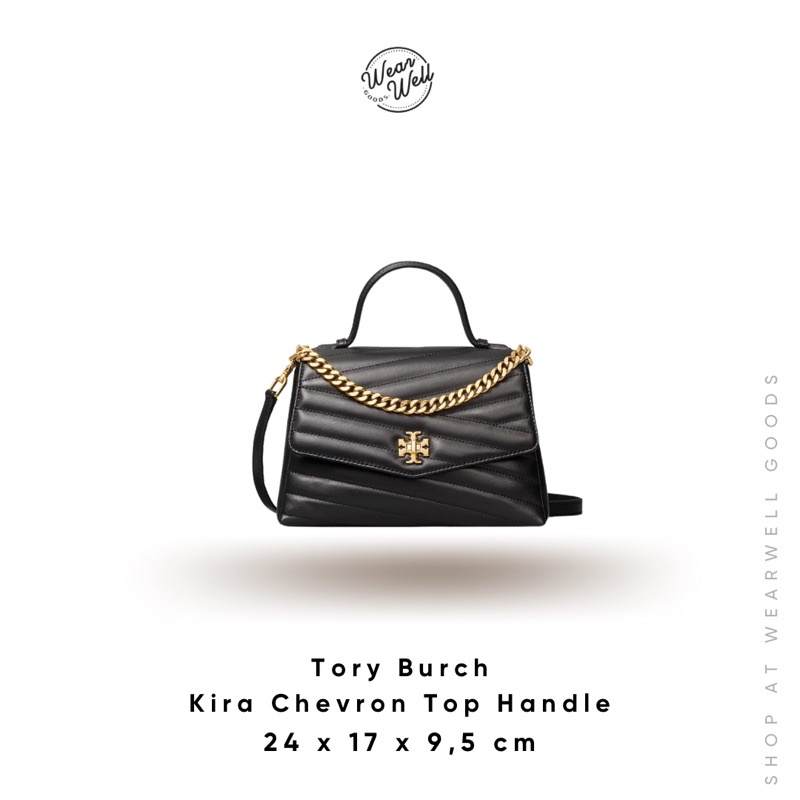 Tory burch kira chevron top handle