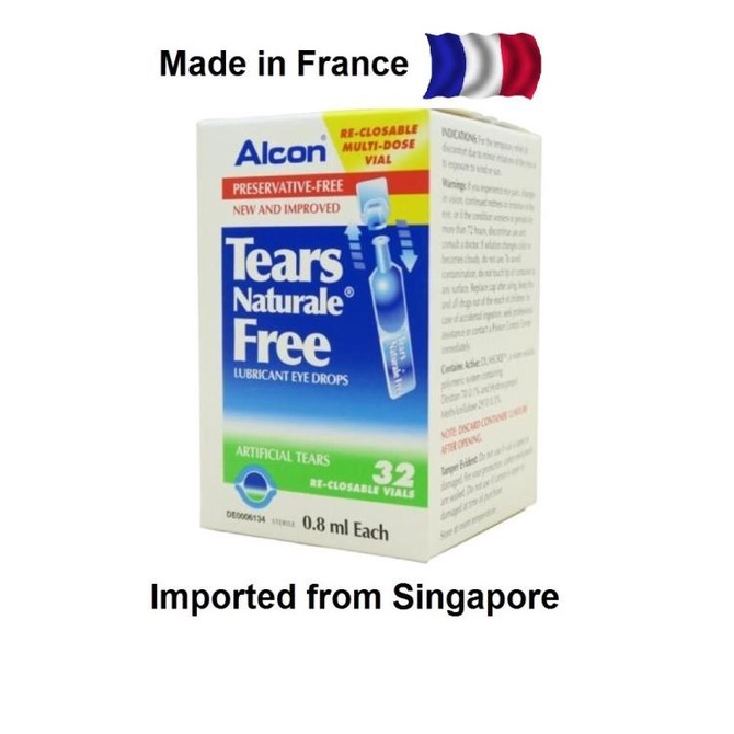 Alcon Tears Naturale Free / Artificial tears / Air mata buatan 32 vial