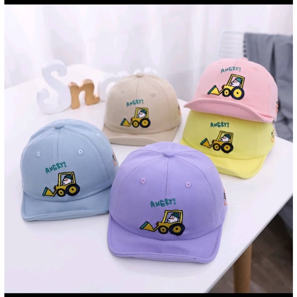 topi anak karakter traktor // topi anak kekinian