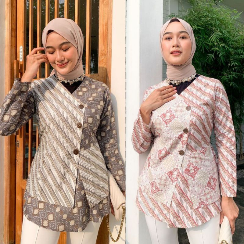 Batik wanita | Batik kerja wanita | Batik wanita modern | Baju batik wanita | Atasan batik