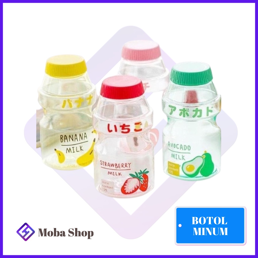 BOTOL MINUM ANAK TRANSPARAN MODEL YAKULT 480ML