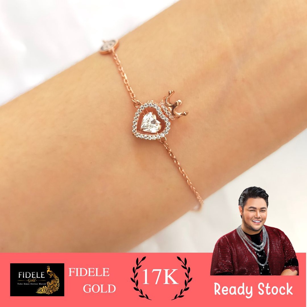 Gelang Dancing Stone Ivan Gunawan Emas Putih 750 Rosegold Gelang Bunda Corla