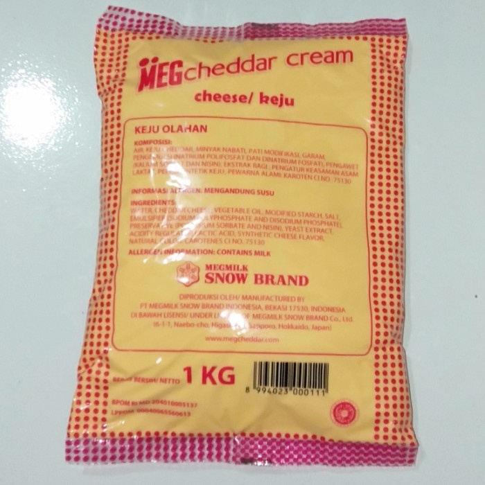 

T0P MEG CHEDDAR CREAM CHEESE 1KG NICE