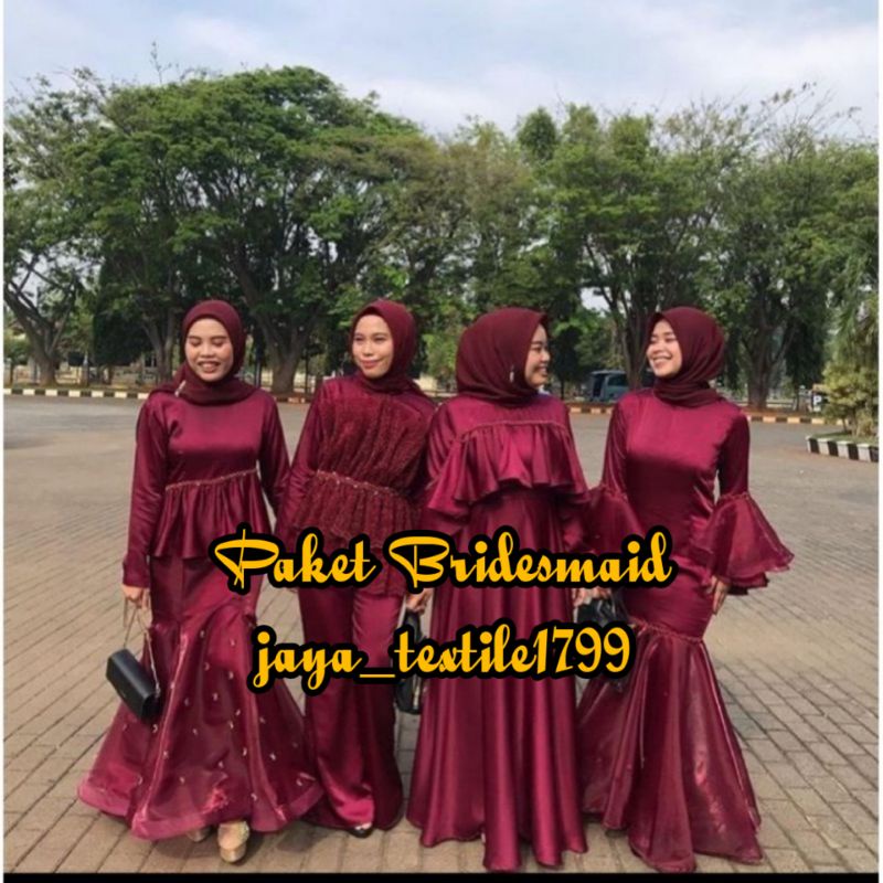 Paket Seragaman Bridesmaid / Baju Nikah / Baju Wisuda/ Seragaman Keluarga