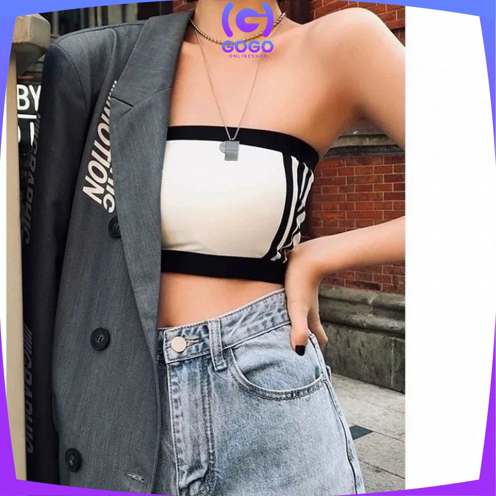 GOGO-P106 Bra Crop Sexy Kemben Wanita Tanpa Tali / Pakaian Dalam Wanita Bra Tanpa Kawat Bahan Halus / Bra Fashion Kemben Korea Style