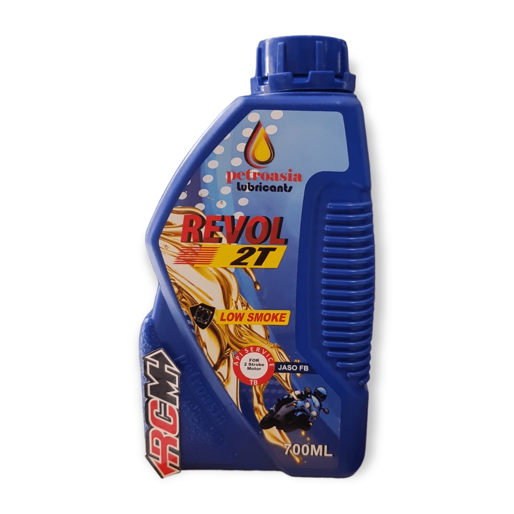 OLI OIL OLIE PELUMAS MINYAK MESIN MOTOR LOW SMOKE API TB SERVICE JASO FB 2T 2 T 2 STROKE REVOL GASOLINE ENGINES 700ML 700 ML 0.7L 0.7 L 0.7 LITER ORI ORIGINAL PETROASIA ASLI