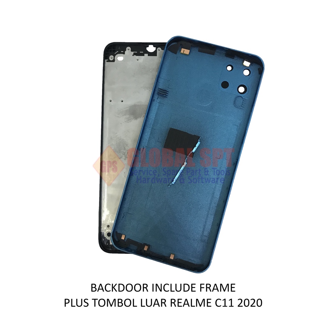 BACKDOOR REALME C11 2020 INCLUDE FRAME / BACK COVER / TUTUP BELAKANG