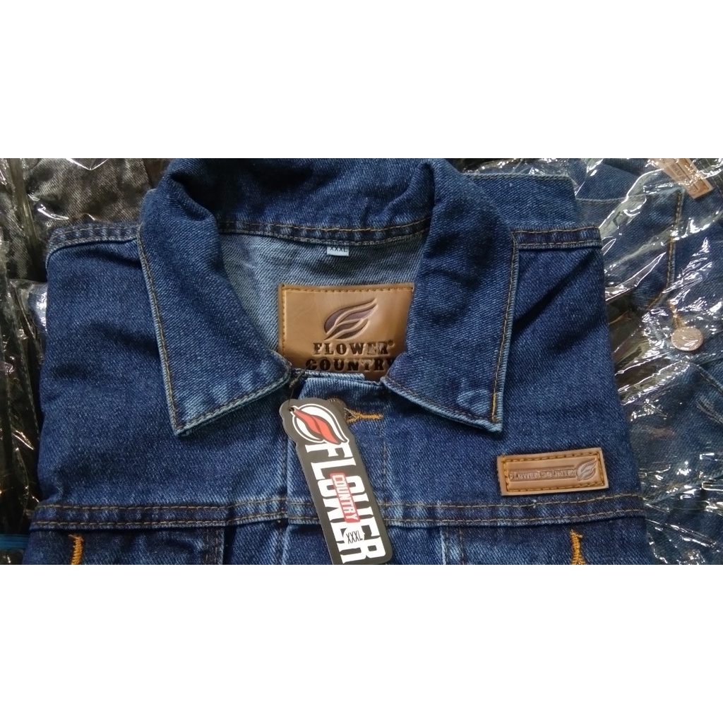 Rompi Jeans Big Size M,L,XL,XXL,XXXL Original Flower Country