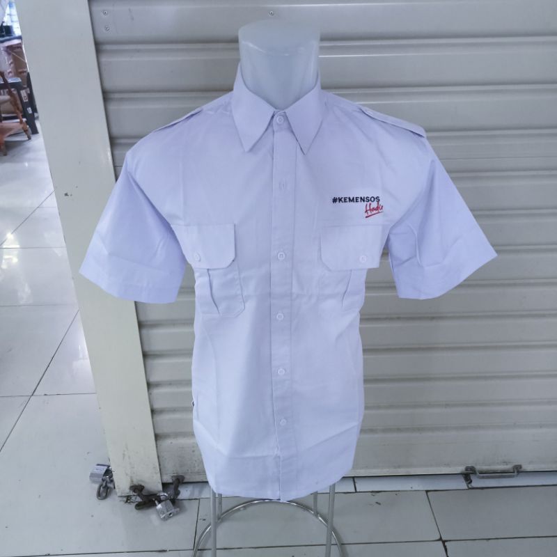 kemeja Kemensos hadir seragam Kemensos hadir baju Kemensos pdh pendek