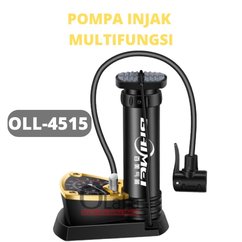 Pompa Ban SPEEDS Mini Foot Pump Portable High Pressure Pompa Angin Kaki Untuk ban mobil JS-4515-BC