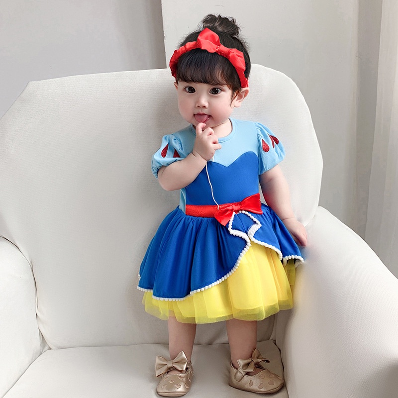 DRESS ANAK PEREMPUAN COSPLAY BAJU KOSTUM GAUN PRINCESS BALLET TUTU FREE BANDO DBC