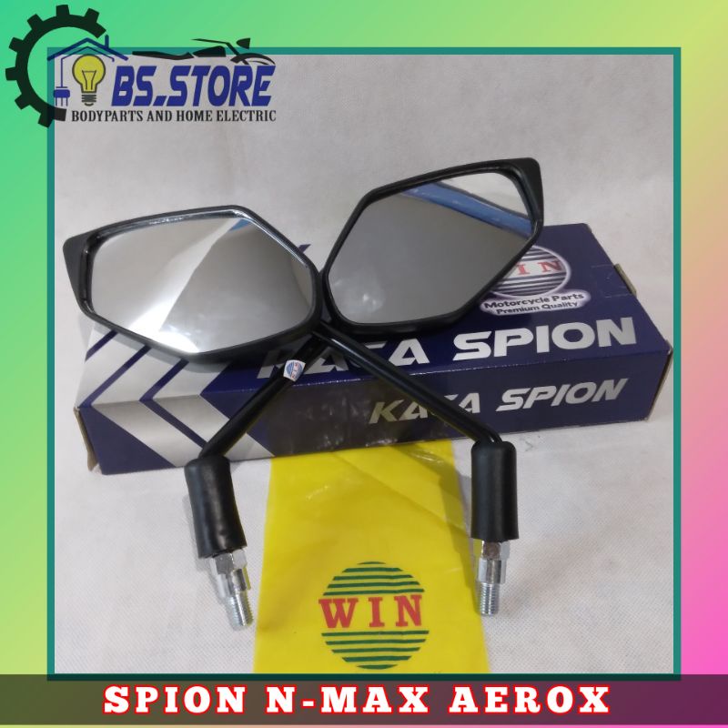 KACA SPION YAMAHA NMAX AEROX | KACA SPION STANDART YAMAHA NMAX AEROX | MERK WIN