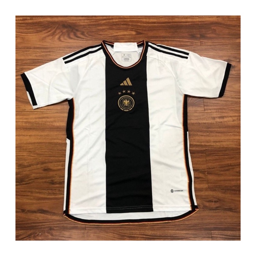 jersey pria jerman home kaos sepakbola piala dunia club baju futsal atasan grade ori wanita dewasa t-shirt seragam print custom jersy outfit klub olahraga kostum jarsey soccer pakaian oblong sport suit apparel putih polos