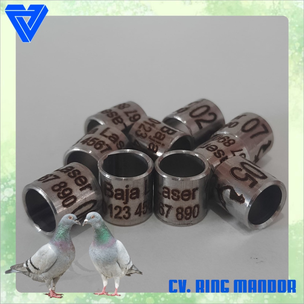 RING MERPATI BAJA LASER - CINCIN MERPATI