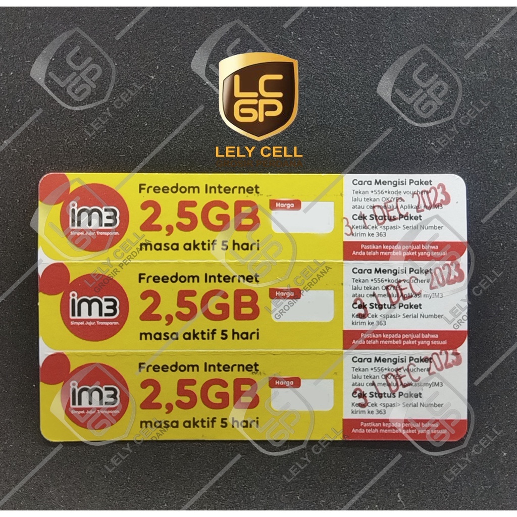 Voucher Indosat 2,5GB / 5 Hari