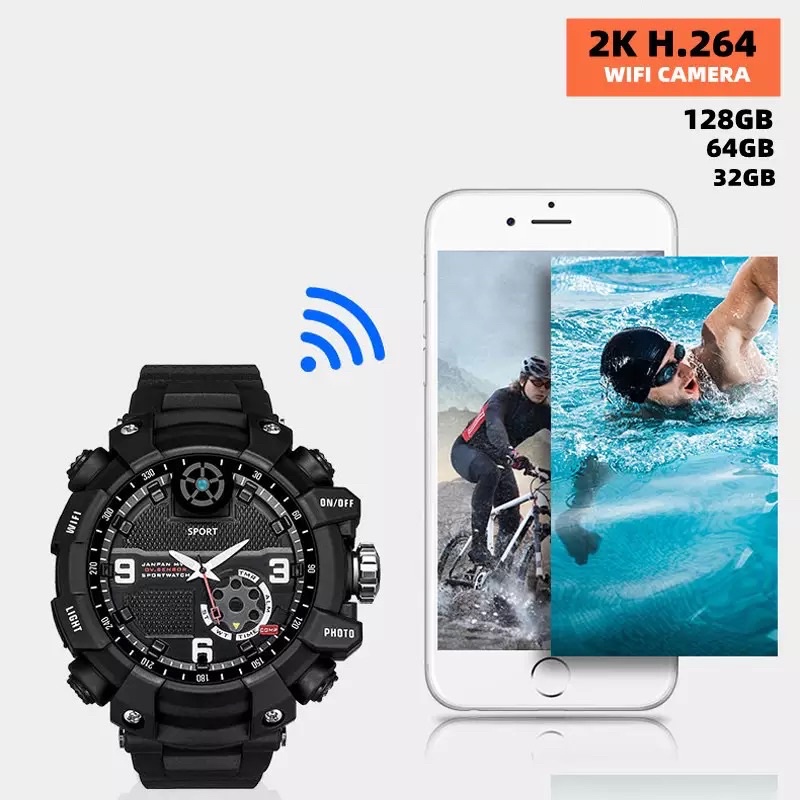 Spy Camera Watch - Kamera Jam Tangan Wifi Pantau dari HP