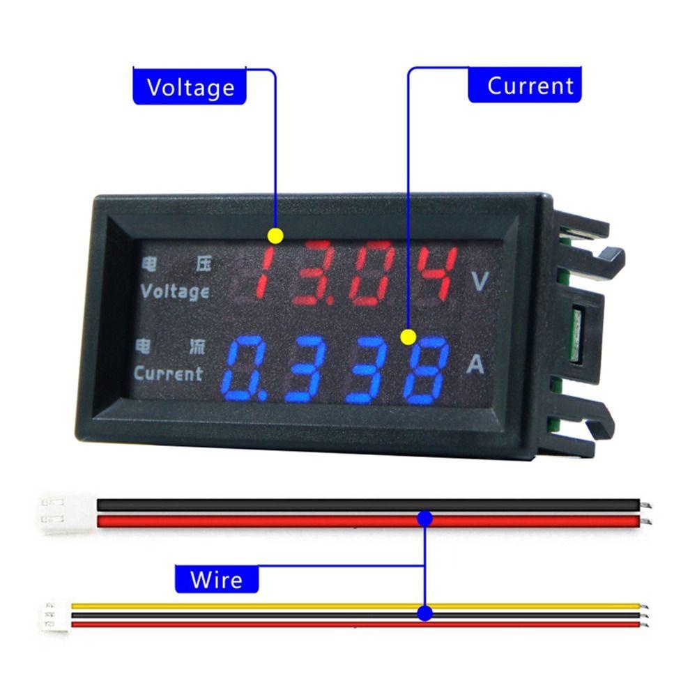 Solighter Digital Voltmeter Ammeter M4430 Elektronik 0.28 ''Volt AMP Meter Tester