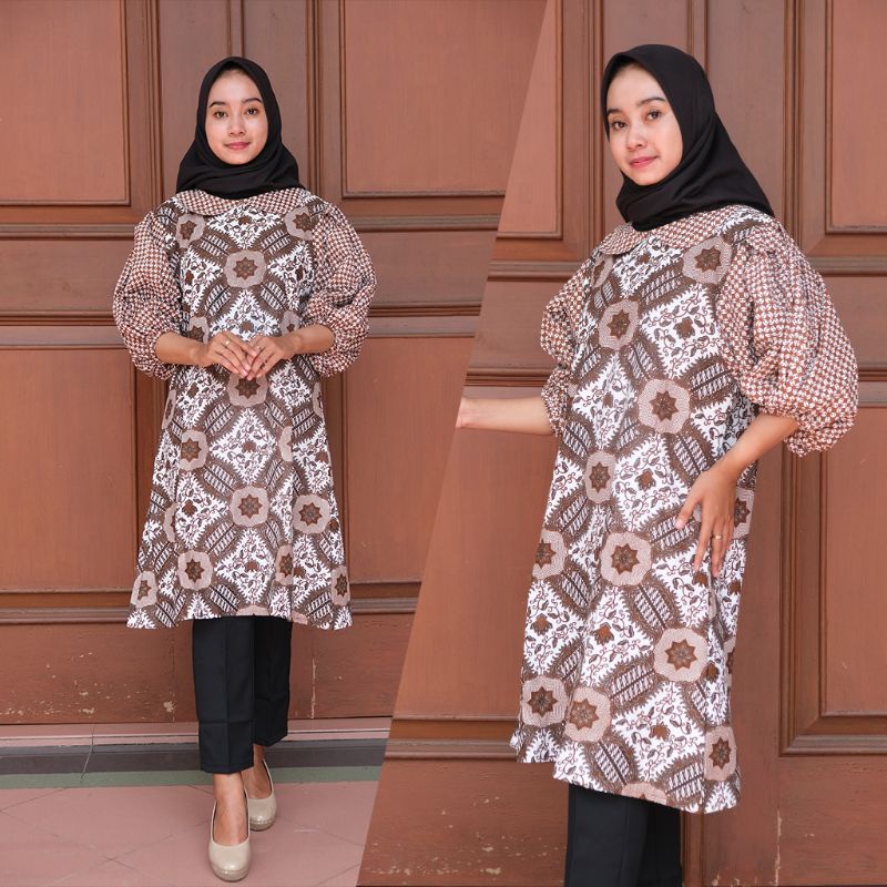 Tunik Balon Sogan - Naira Batik