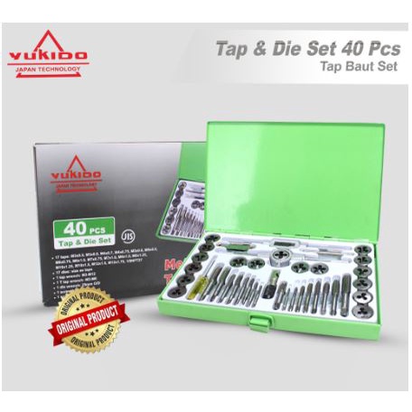 yukido Tap And Dies Set 40 Pcs Alat Senai dan Tap Ulir Baut Termurah Berkualitas