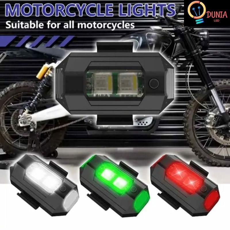 Strobo Lampu LED 7 Warna Universal Anti Tabrakan Untuk Mobil Motor