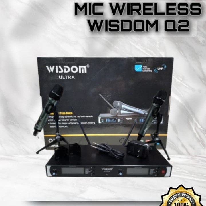 mic wireless WISDOM ULTRA Q2 mikrofon wisdom ultra q-2 original