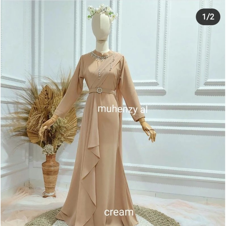 anjany dress-gaun kondangan-gaun pesta-gaun lamaran-baju akad