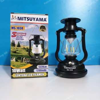 LENTERA LED FILAMEN 10w WARM WHITE MITSUYAMA MS-1038 LED RECHARGEABLE LAMPU FILAMEN 10 WATT