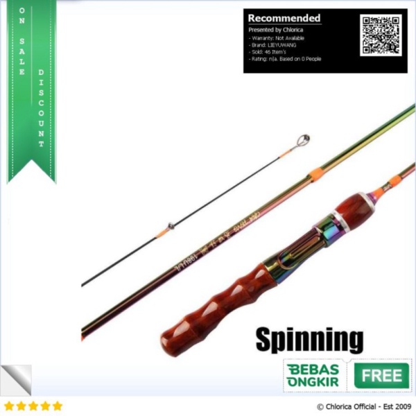 Dijual LIEYUWANG Joran Pancing Carbon Spinning Handle 2 Segments 1.68M - KB30 - Coklat LIEYUWANG Ber
