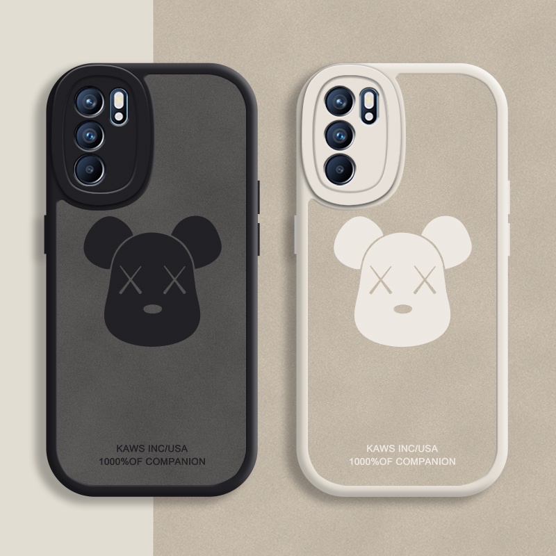 Case OPPO Untuk A3s A5s A9 2020 A11K A12 A15 A16 A31 A33 A52 A54 A57 A74 A76 A92 A95 A96 Bearbrick Soft Casing F9 F11 Reno5 6 7Z