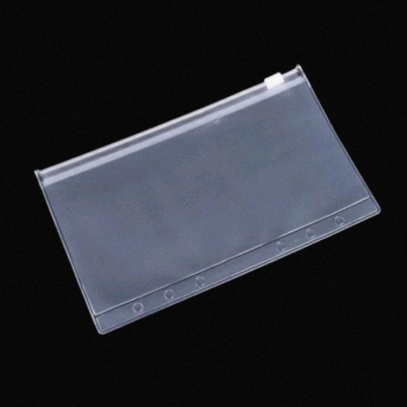 Zip Pocket Zipper Kantong Serbaguna Size A6 Multifungsi Storage Klip