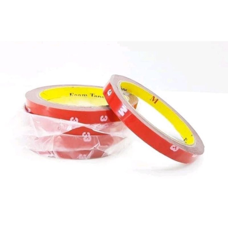 

Double Tape 3M Foam 10MM x 4,5 Meter Merah | Lem Isolasi Bolak-balik