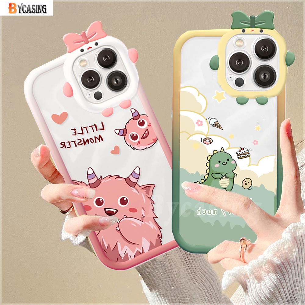 Soft Case Desain Monster Dinosaurus Kecil Tahan Banting Untuk Redmi Note 11 Pro Note 11S 10C 10A 9C 9A 10 9T 9 Note 10 5G 10s Note9 Note8 Poco X3 NFC M3