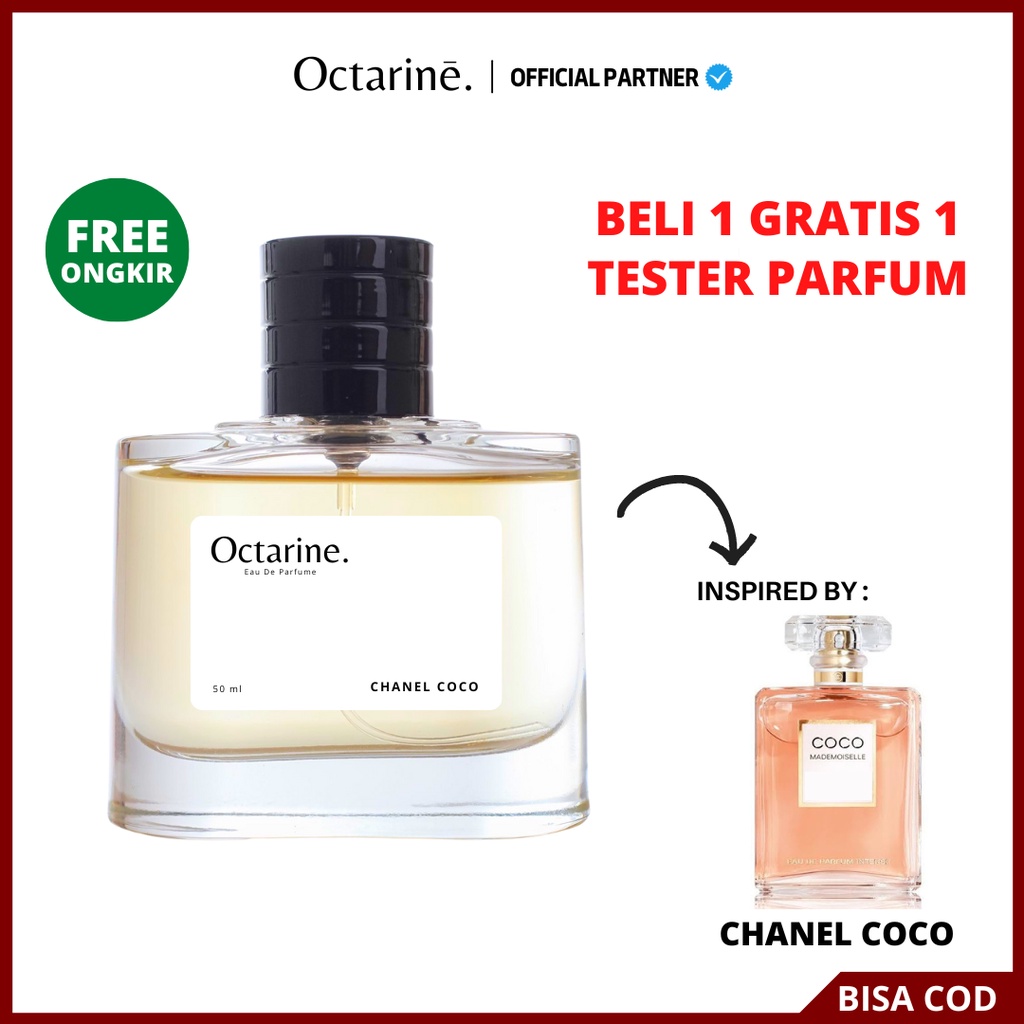 Octarine - Parfum Wanita Pria Tahan Lama Aroma Lembut, Fresh, dan Elegan Inspired By CHANEL COCO | Parfume Farfum Perfume Minyak Wangi Cewek Cowok Murah Original