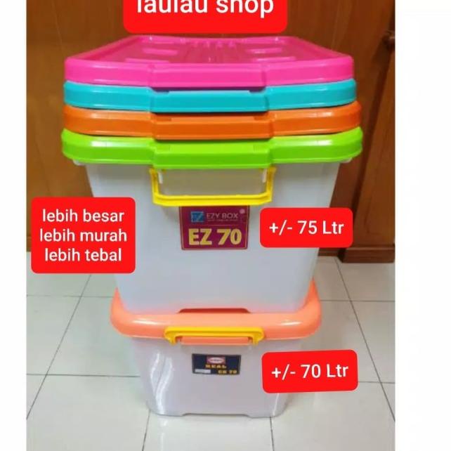 

Container Box EZY 75 Liter Dengan Roda / Kontainer Industri Real CB 70