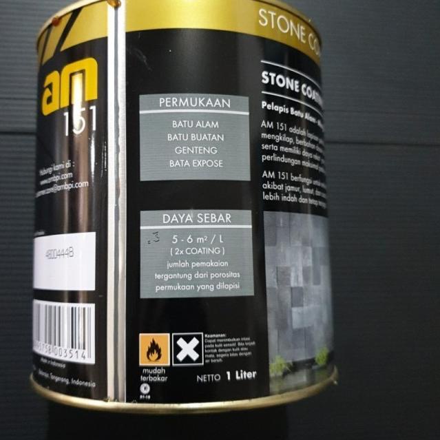 Cat vernis pelapis batu alam stone coating AM 151 AM151 clear gloss